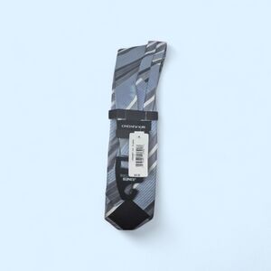 Jones New York Silver and Black Striped Tie